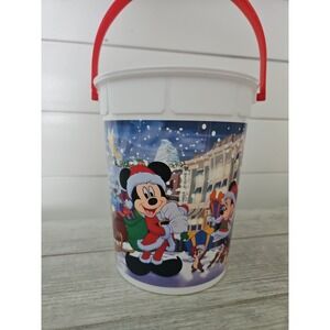 Disney Parks Christmas Holiday Popcorn Bucket Mickey Minnie Goofy Donald Whirley